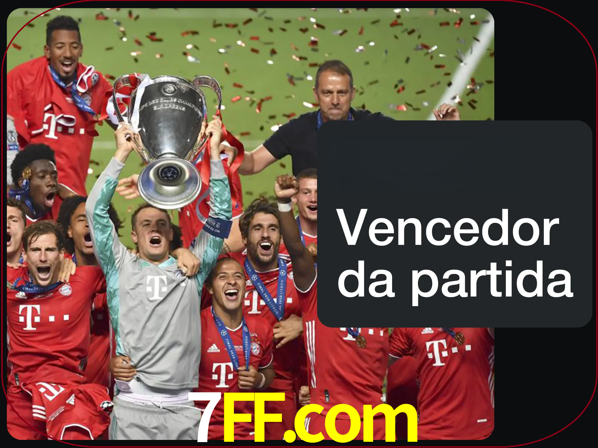 Aposte no vencedor e ganhe uma grande quantia de dinheiro.